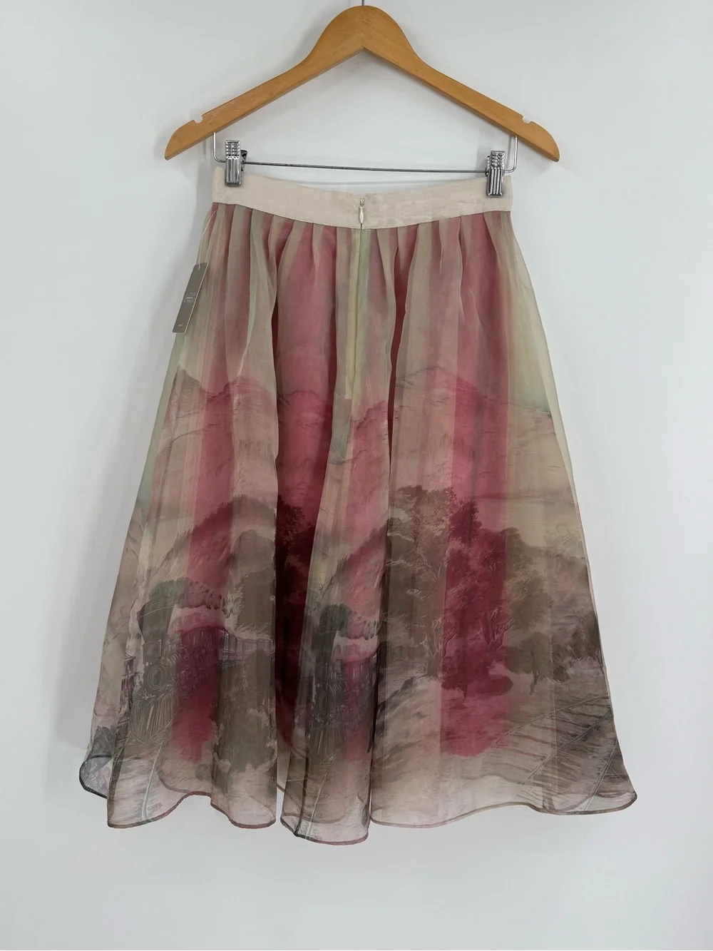 NWT Anthropologie Moulinette Soeurs Snowrose Skirt | Scenic Print | Size 4